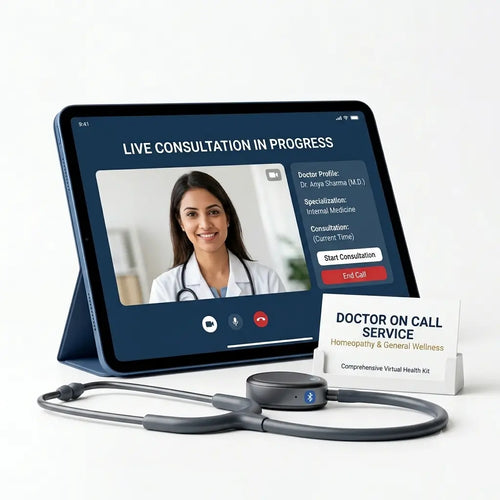 Homeopathic Case-Based Regimen — Prescribed External Oil + Internal Drops and Doctor Consultation
